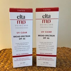EltaMD UV Clear Tinted SPF 46 Broad-Spectrum Duo